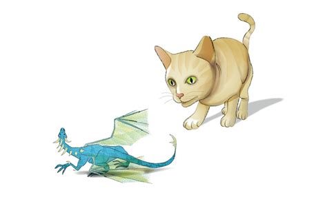 Cat And Dragon By Inkymum On Storybird