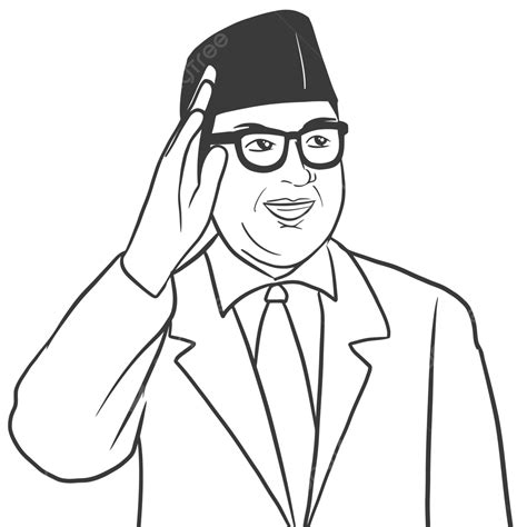 Mohammad Hatta Png Dibujos Proclamador De La Independencia