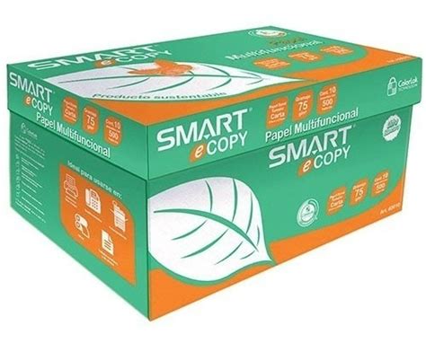 Caja De Hojas Blancas Tamaño Carta Smart Copy 5000 Hojas Envío Gratis