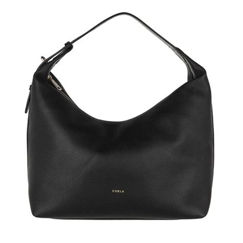 Furla Hobo Bags Vitello Eracle In Black 8050597205632 Vergelijk Prijzen