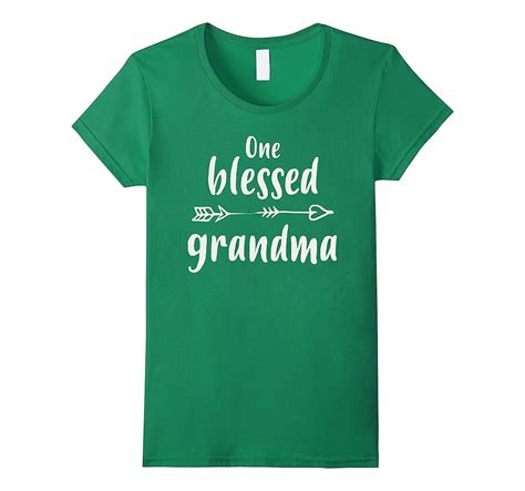 Womens One Blessed Grandma T Shirt Mothers Day Grandmother Ts Bn
