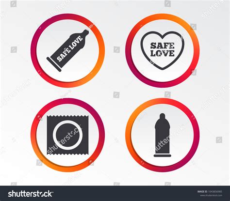 safe sex love icons condom package stock vector royalty free 1043856985 shutterstock