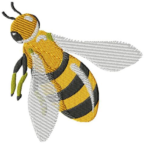 Honey Bee Embroidery Design 4 Sizes Included Etsy
