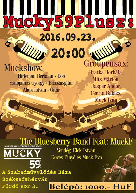 Sándor was born on march 24 1829, in kecskemét. Mucky59Plusz - Születésnapi koncert, 3 formációval | Fejér ...