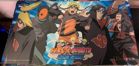 Naruto Boruto Ccg Chrono Clash Card Game Akatsuki Play Mat Playmat