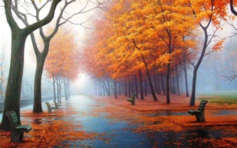 Awesome Autumn Natural Landscape Wallpaper Preview