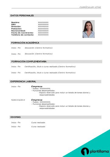 Descubrir 44 Imagen Modelo De Curriculum Vitae En Word Para Editar