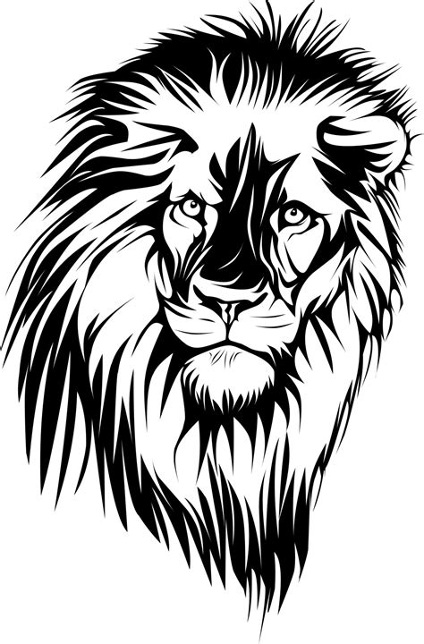Details Lion Head Tattoo Vector Lion Silhouette 4752586 Vector Art At
