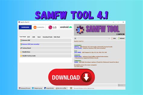 SamFw Tool Remove Samsung FRP