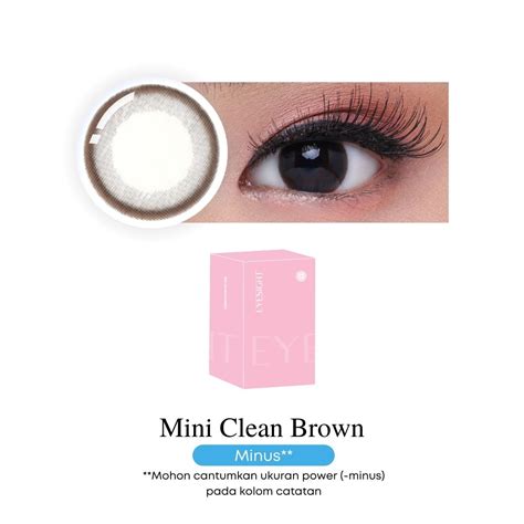 Eyesight Kitty Kawaii Mini Clean Brown Softlens Minus Kegunaan Efek