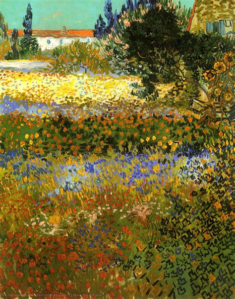 Reproducciones De Bellas Artes Jardín Floreciente 1888 De Vincent Van Gogh 1853 1890