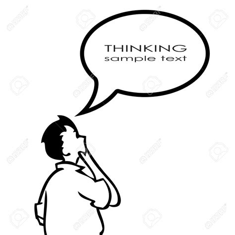 How to draw a black and white image of person thinking about worried play | download. Person Thinking Drawing at GetDrawings | Free download
