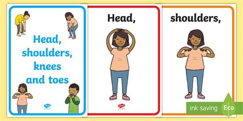 Head Shoulders Knees And Toes Posters