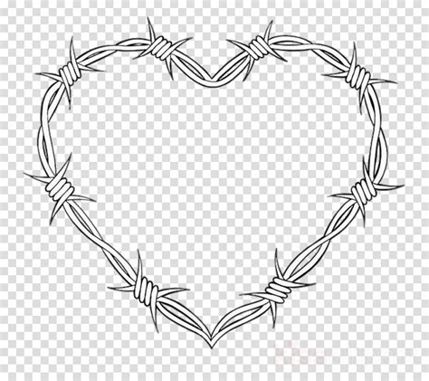 Barbed Wire Heart Png Free Logo Image