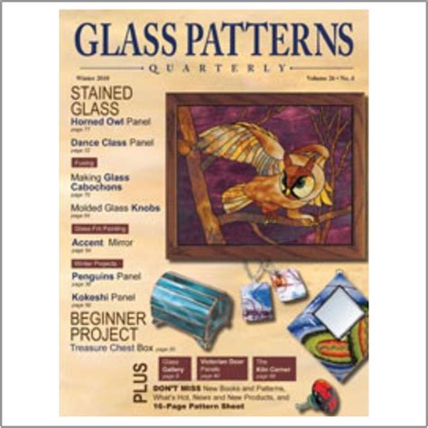Glass Patterns Quarterly Winter 2010 Magazine Franklin Art Glass