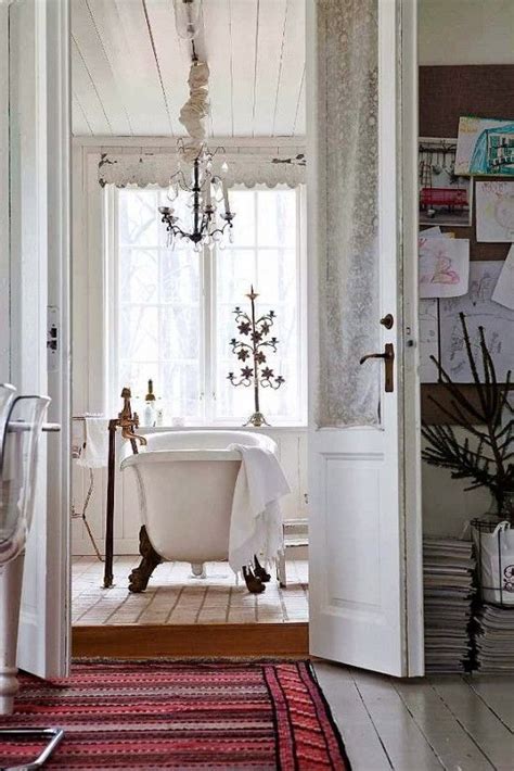 Keep true to the concept by choosing wood, slate, and stone as the basis for your floors and furnishings. 50 Relaxing Scandinavian Bathroom Designs - DigsDigs