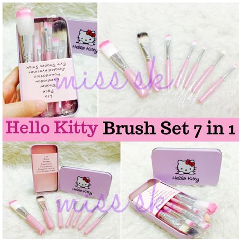 Jual Kuas Hello Kitty Setkitty Brush Kaleng 7 In 1 Make Up Brush Indonesiashopee Indonesia