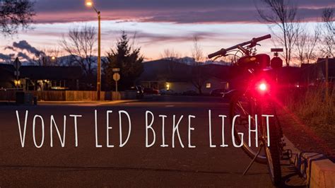 Vont LED bike light - YouTube