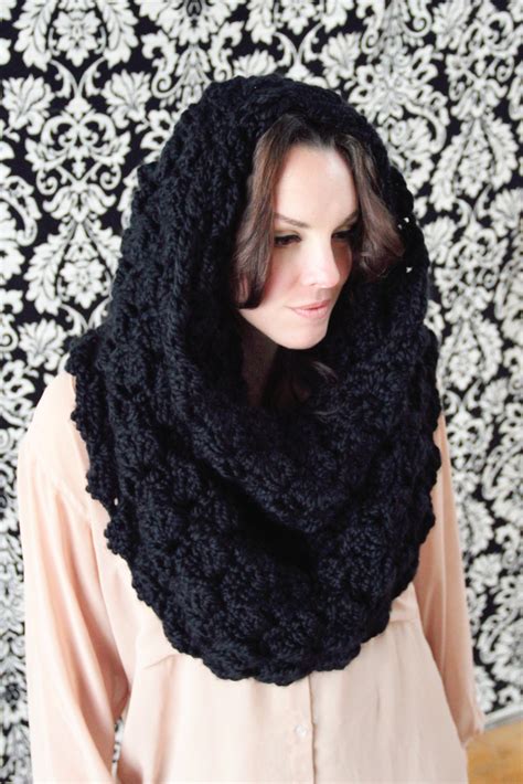 Crochet Pattern Chunky Cowl Convertible Cowl Wrap Over Sized The