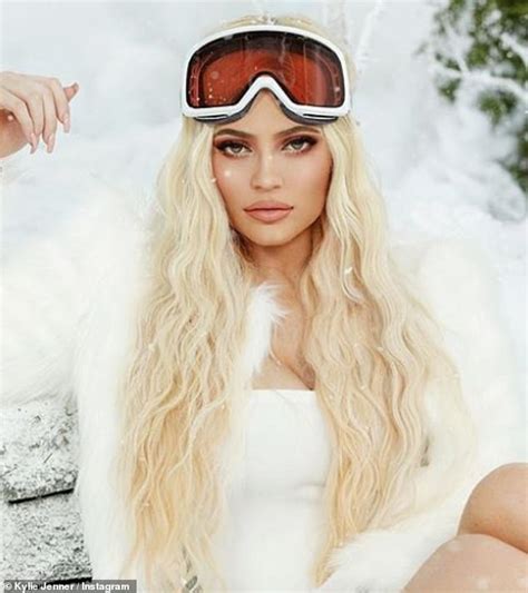 Kylie Jenner Looks Like A Snow Bunny In Ski Goggles As She Plugs New