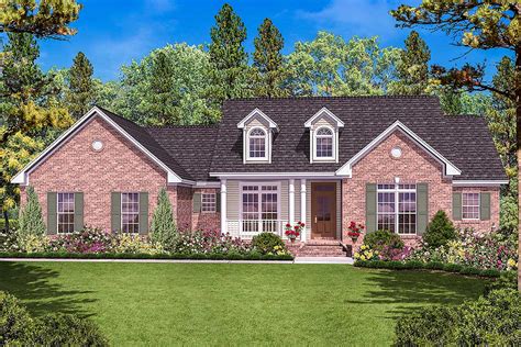 One Story House Plan With Three Exterior Options 11716hz