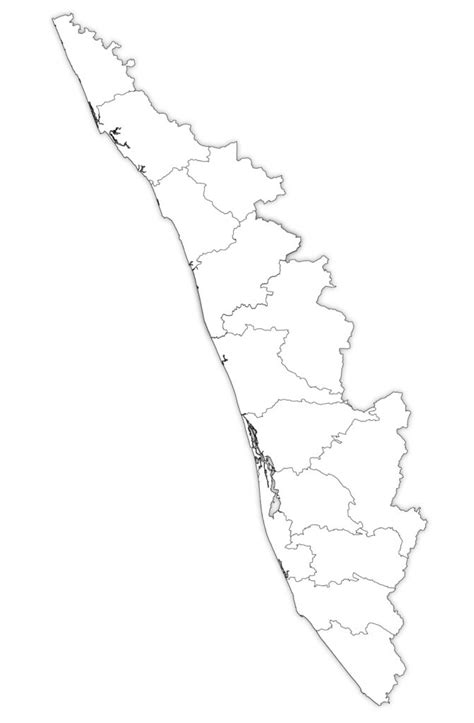 Kerala Outline Map Kerala Blank Map
