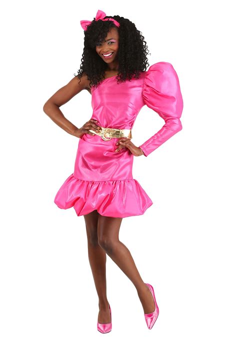 80s Pink Pop Star Costume For Women 1980s Costumes