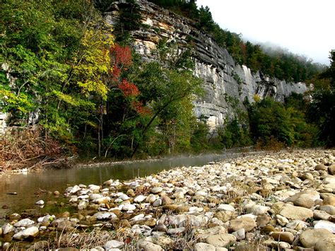 Arkansas shares a border with six states, with its eastern border largely defined by the mississippi river. Buffalo National River - Wikipedia