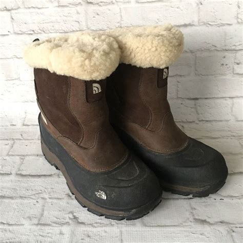 North Face Primaloft Boots Hydroseal Sherpa Fleece Lined Womens Size 6.