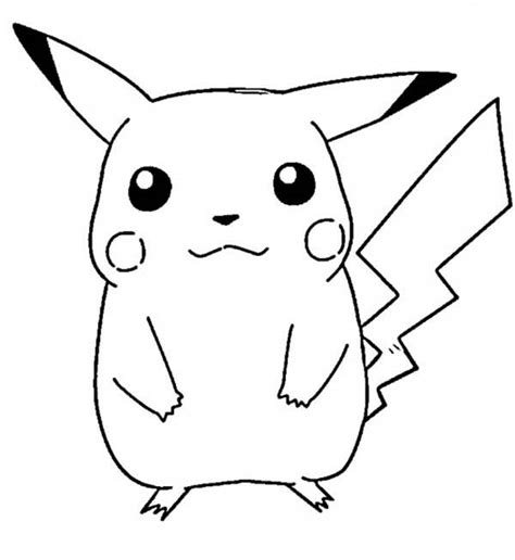 Simple Pikachu Drawing At Getdrawings Free Download