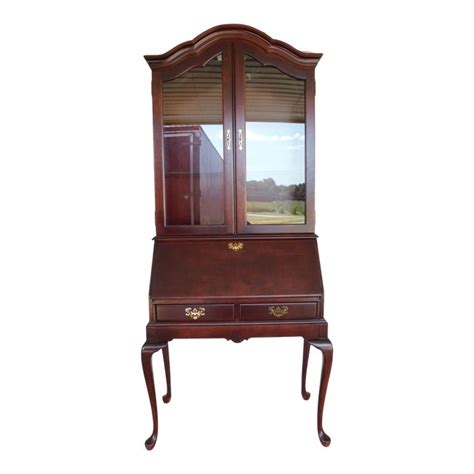 Held in the top frame to avoid being seen. Jasper Cabinet Queen Anne Cherry Slant Front Secretary ...