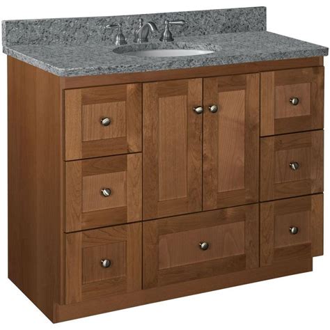 Shop for bathroom cabinets in bathroom furniture. Simplicity by Strasser Shaker 42 in. W x 21 in. D x 34.5 ...