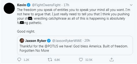 Kevin Owens And Tons Of Other Wrestlers Blast Jaxson Ryker For Potus Tweet