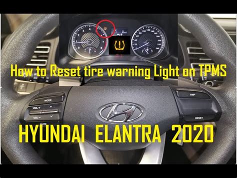 Top 68 Images How To Reset Tire Pressure Light Hyundai Elantra In