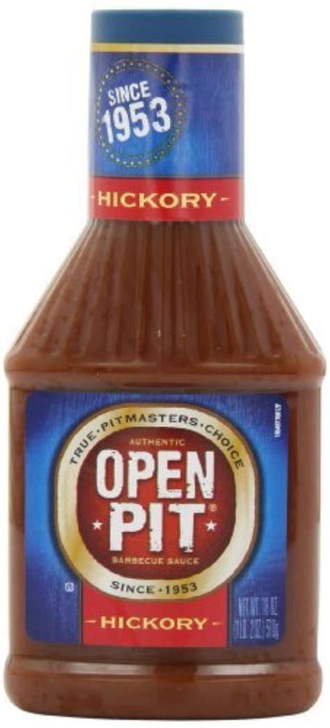 Perfect as a dipping sauce right out of the bottle, or for doctoring up your favorite family. Open Pit Barbecue Sauce, Hickory, 18 Ounce (Pack of 6) by Open Pit -- Awesome products selected ...