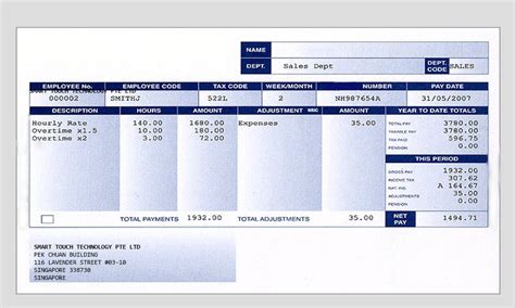 50+ salary slip templates for free details: Excel Pay Slip Template Singapore / 15 Free Payroll Templates | Smartsheet / Create and print ...