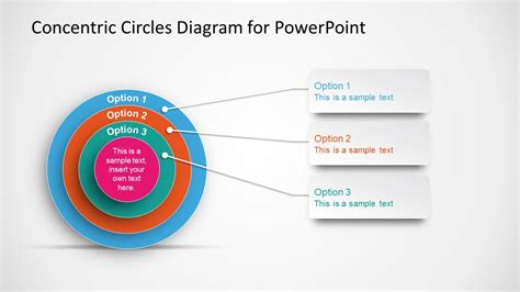 Concentric Circles Diagram Template For PowerPoint SlideModel