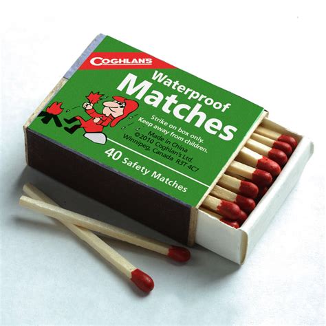 Coghlans Waterproof Matches Wooden Fire Starters 6 Pack Of 4 40