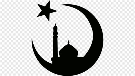 Download High Quality Moon Clipart Black And White Ramadan Transparent