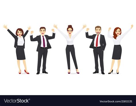 Business Happy People Royalty Free Vector Image