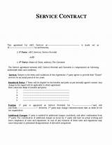Service Provider Contract Template Photos