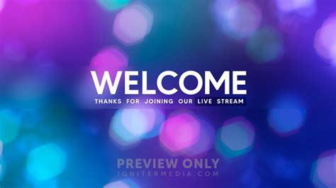 Bokeh Light Welcome Title Graphics Life Scribe Media