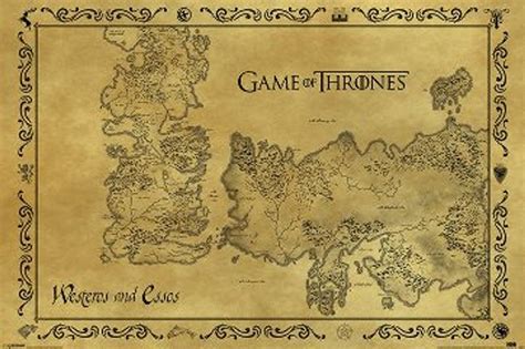 Game Of Thrones Poster The Map Nerdkungfu