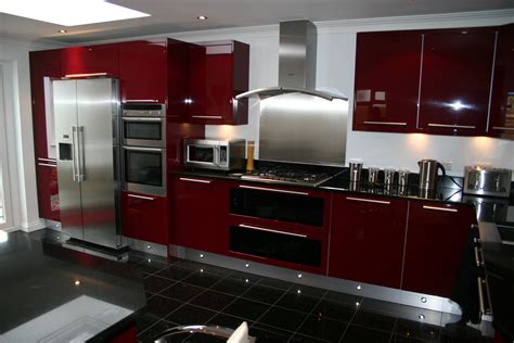 Red Gloss Kitchen Case Study Blok Designs Ltd
