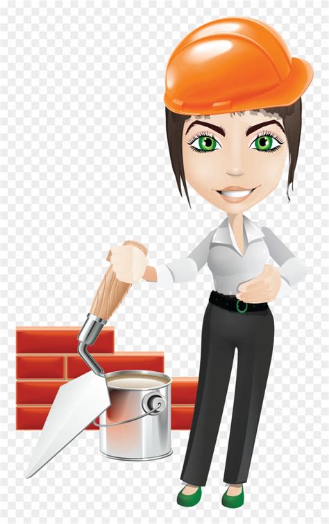 Index Of Wp Content Uploads Female Construction Worker Cartoon Png