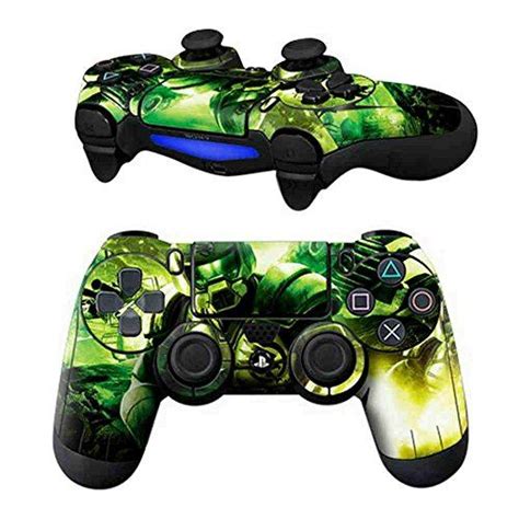 Mod Freakz Pair Of Vinyl Controller Skins Masked In Green For