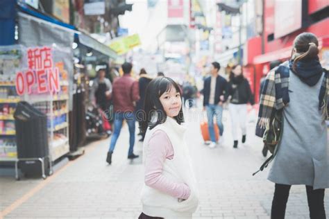 beautiful asian girl walking in the city stock image image of kyoto fiter 85667667