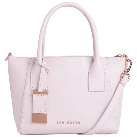 Ted Baker Lauren Small Leather Tote Bag In Pale Pink Pink Lyst