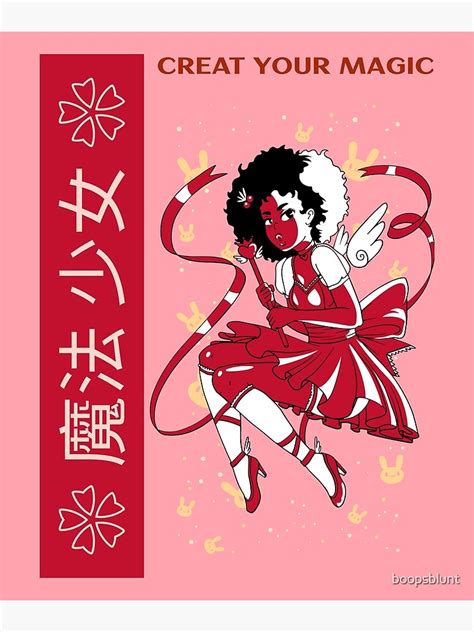 Create Your Magic Anime Afro Fairy Design Poster For Sale By
