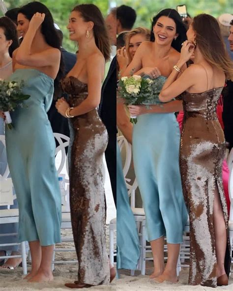Hailey Bieber And Kendall Jenner Spotted At A Friends Wedding In Miami